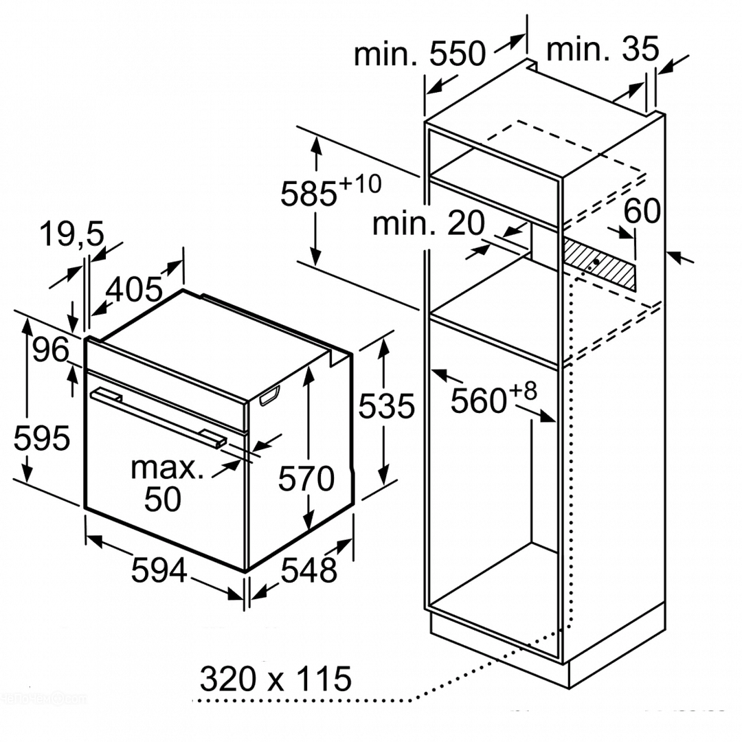 Духовой шкаф bosch hbg 5370bo